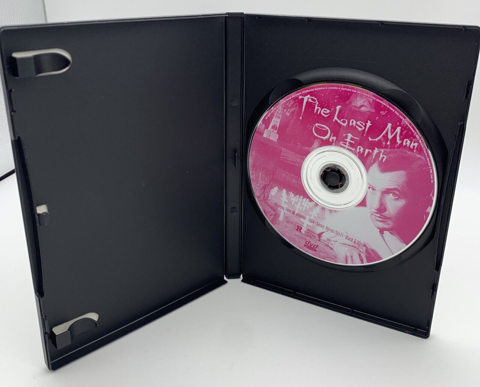 The Last Man on Earth (DVD, 2004, Region-Free) Vincent Price  - Tested & Working