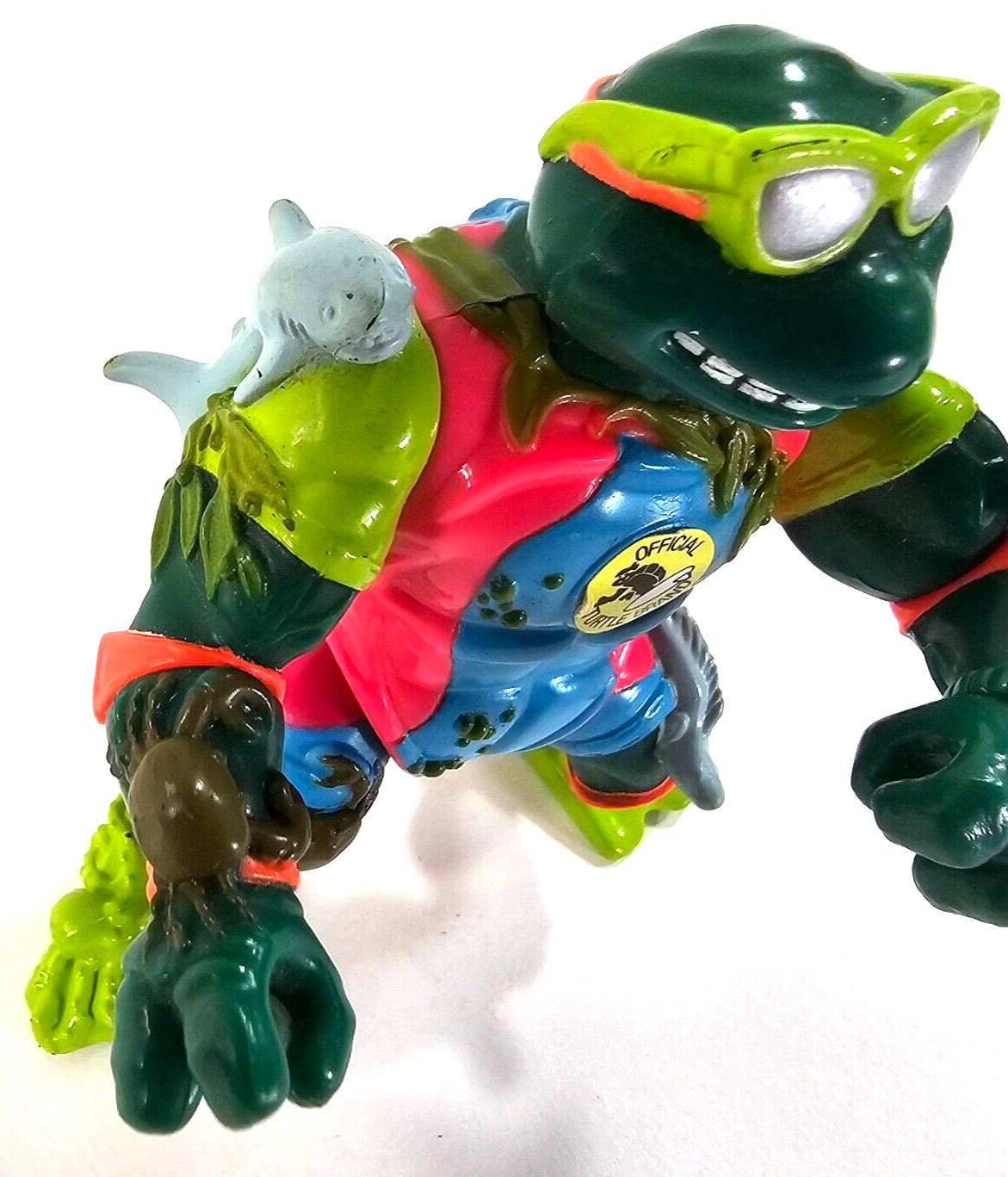 Playmates 1990 Teenage Mutant Ninja Turtles Mike the Sewer Surfer Action Figure