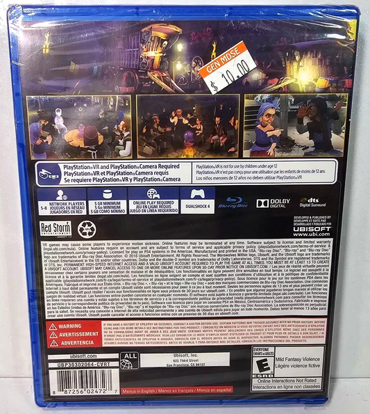 Werewolves Within - PlayStation VR (PlayStation 4, 2016) New, Factory Sealed
