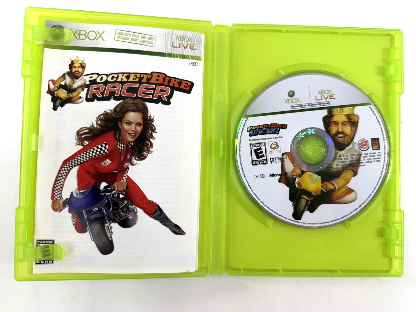 Pocketbike Racer (Microsoft Xbox 360, 2006) Game, Case, Manual - Tested