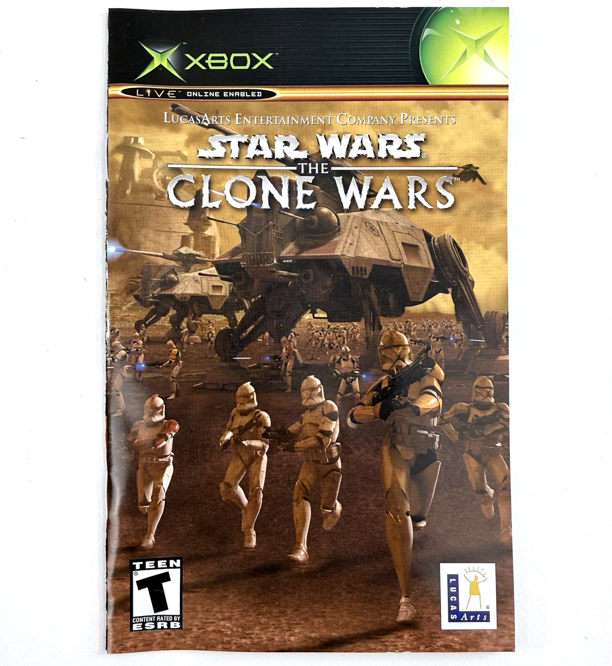 Star Wars: The Clone Wars/Tetris Worlds (Xbox, 2003) Game Case Manuals Insert