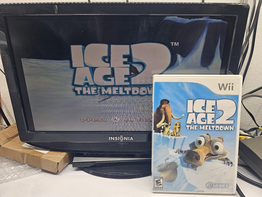 Ice Age 2: The Meltdown (Nintendo Wii, 2006) Game and Case - Tested