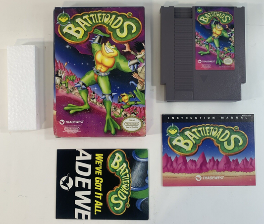 Battletoads (Nintendo Entertainment System, 1991) Game Box Manual Poster Foam