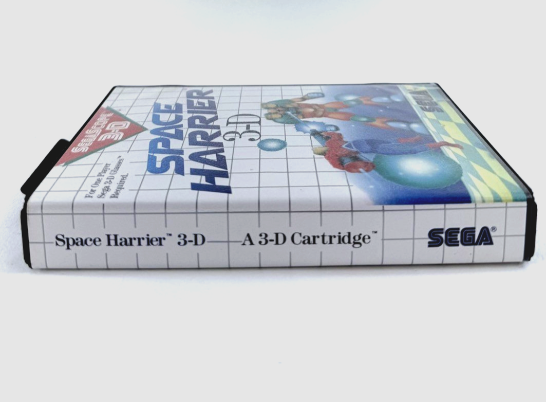 Space Harrier 3-D (Sega Master System, 1988) Game and Case - Tested and Working