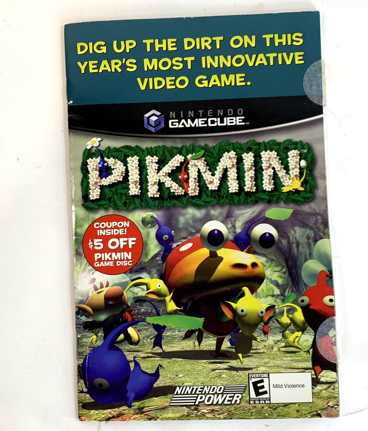 E3 2001 Pikmin Game Cube Nintendo Power Promotional Mailer - Mini Magazine
