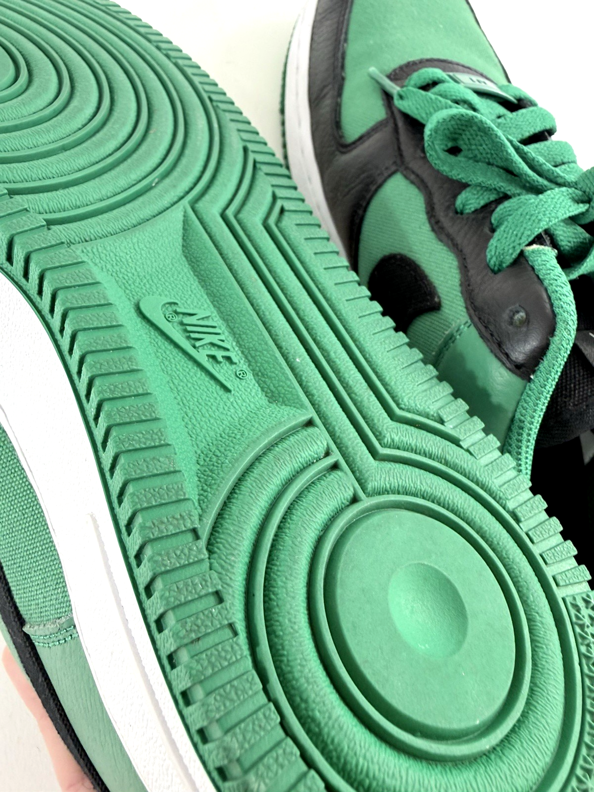 Nike Air Force 1 Low By You Custom DV3907-900 Green/Black US Women's 9 Shoes