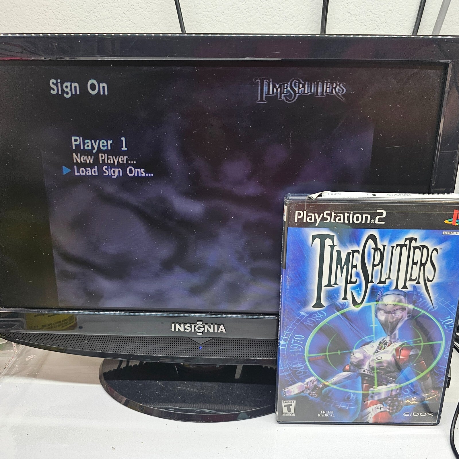 TimeSplitters (Sony PlayStation 2, 2000) Game Case Manual - Tested and Working