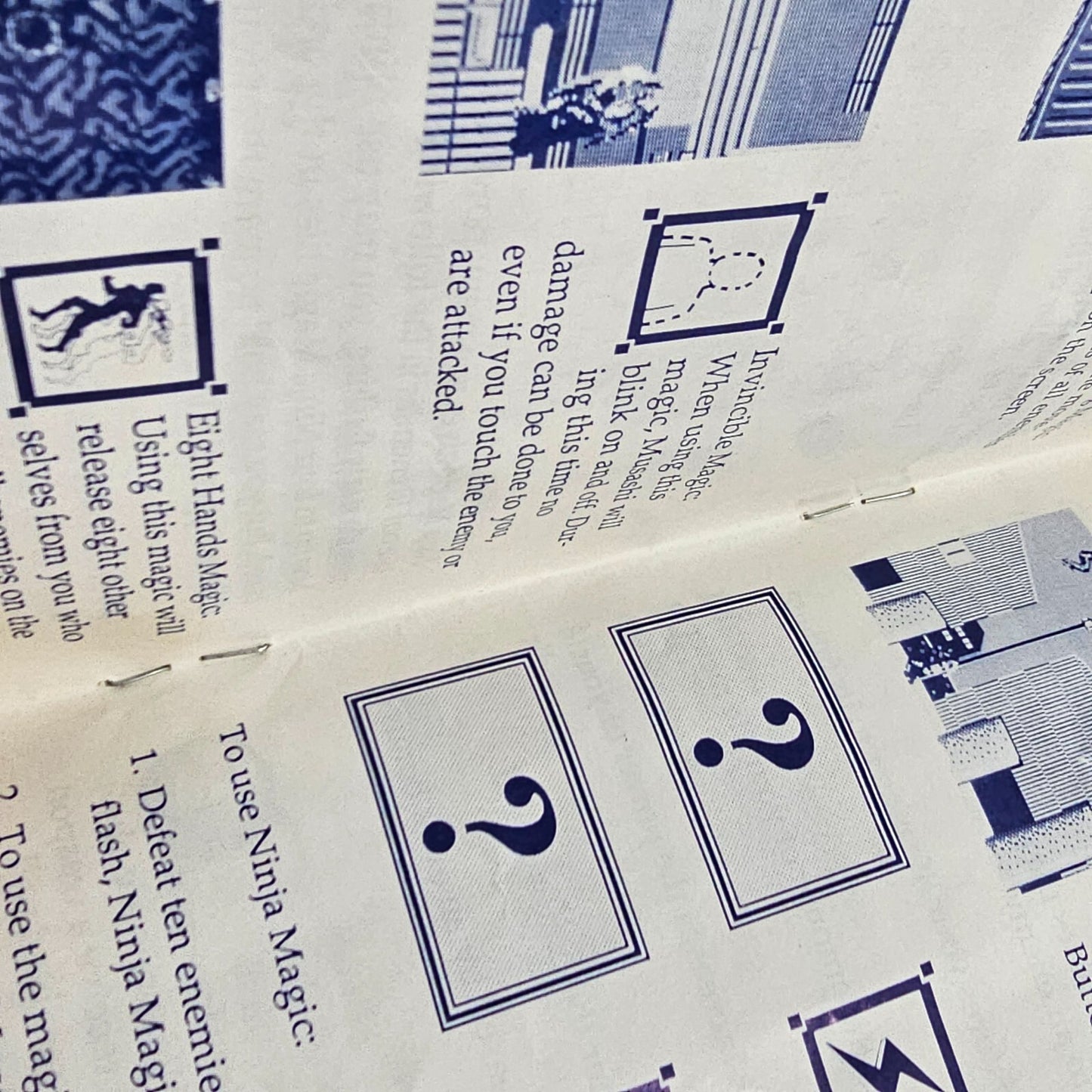 Shinobi (Sega Master System, 1988) Game Case Manual - Tested and Working