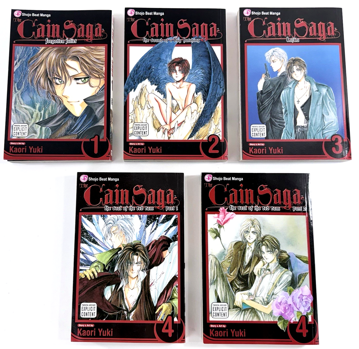 The Cain Saga Complete Set 1-5 First Shojo Beat Printing Godchild Prequel