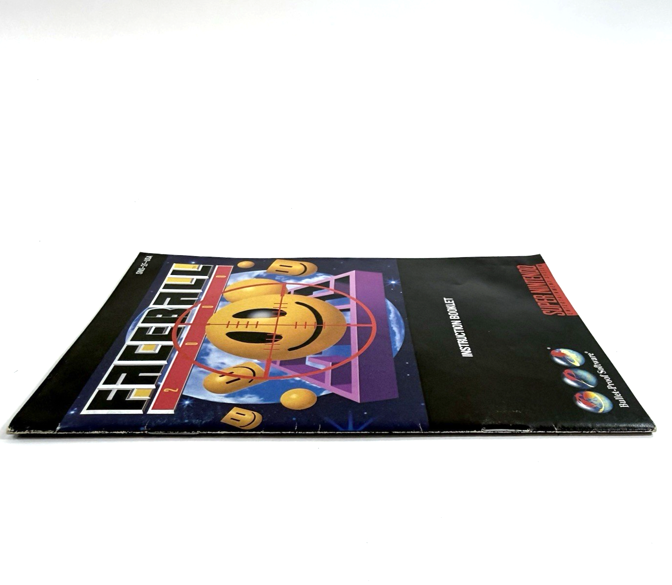 Faceball 2000 Super Nintendo Original Instruction Booklet  SNS-2F-USA