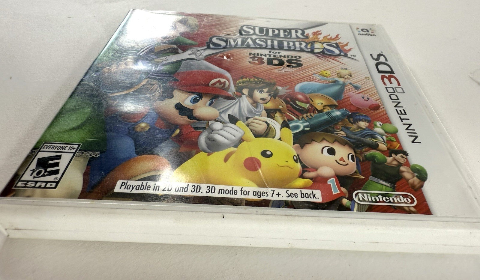 Super Smash Bros (Nintendo 3DS, 2014) Replacement Case and Manual Only