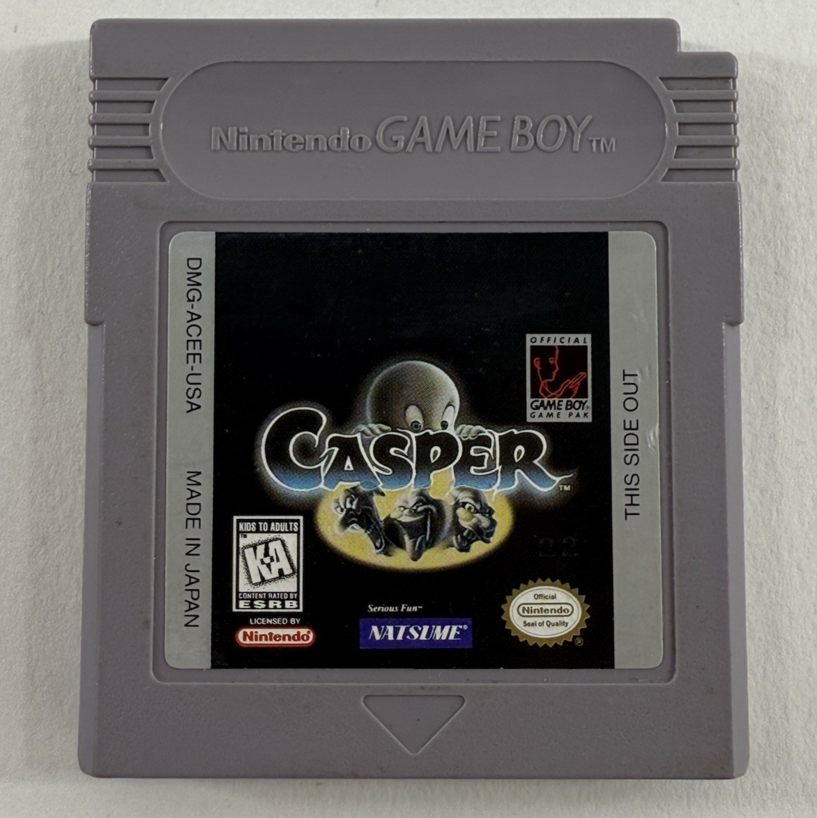 Casper (Nintendo GameBoy, 1995) Game Cartridge - Tested