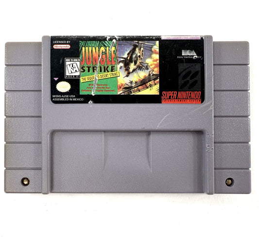 Jungle Strike: The Sequel To Desert Strike (Super Nintendo, 1995) Game Cartridge