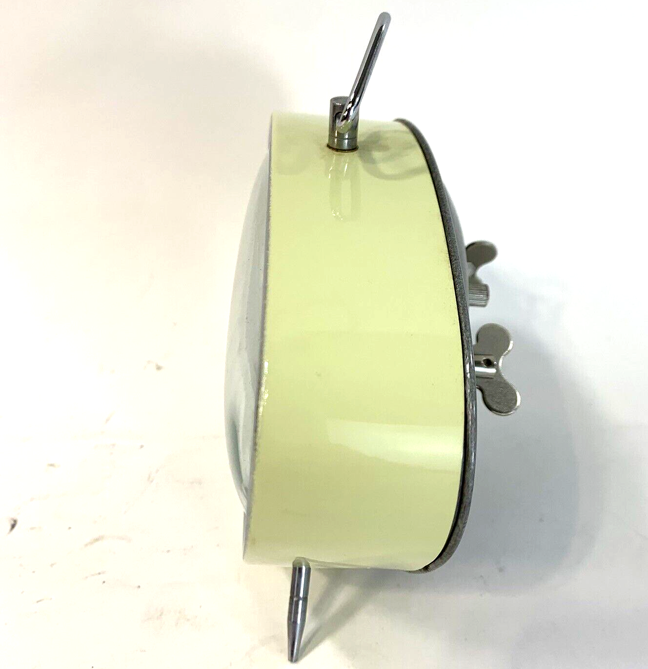 1988 Leadworks Inc. Wind-up Mid-Century Modern Alarm Clock - Tested and Working