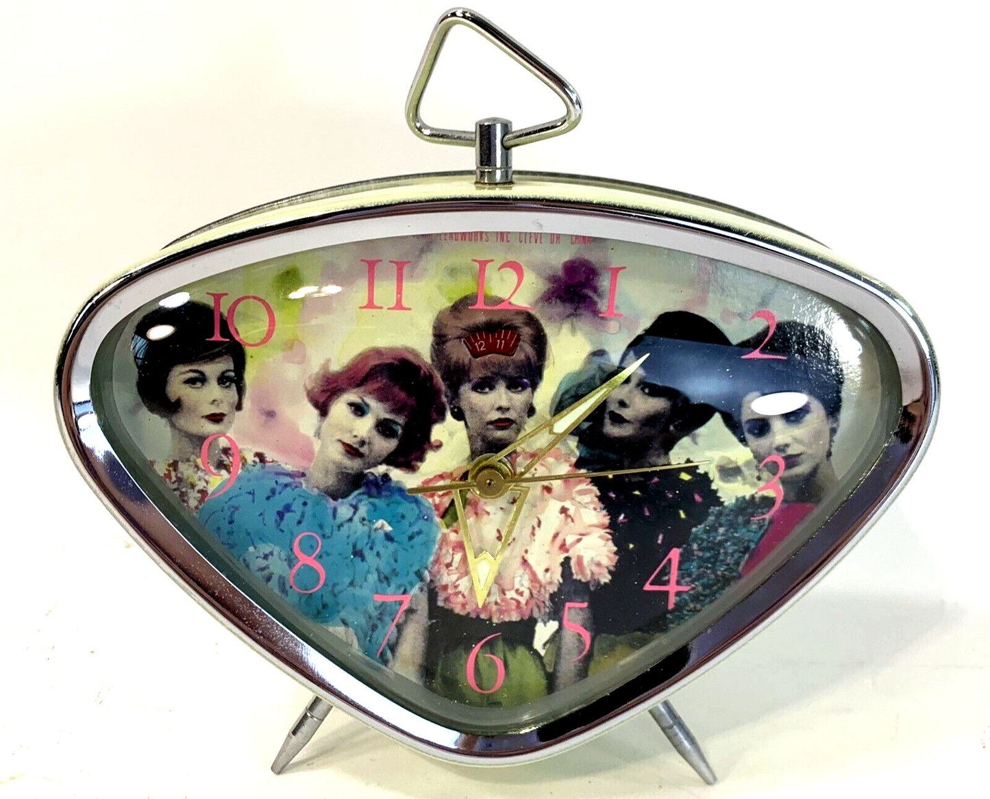 1988 Leadworks Inc. Wind-up Mid-Century Modern Alarm Clock - Tested and Working