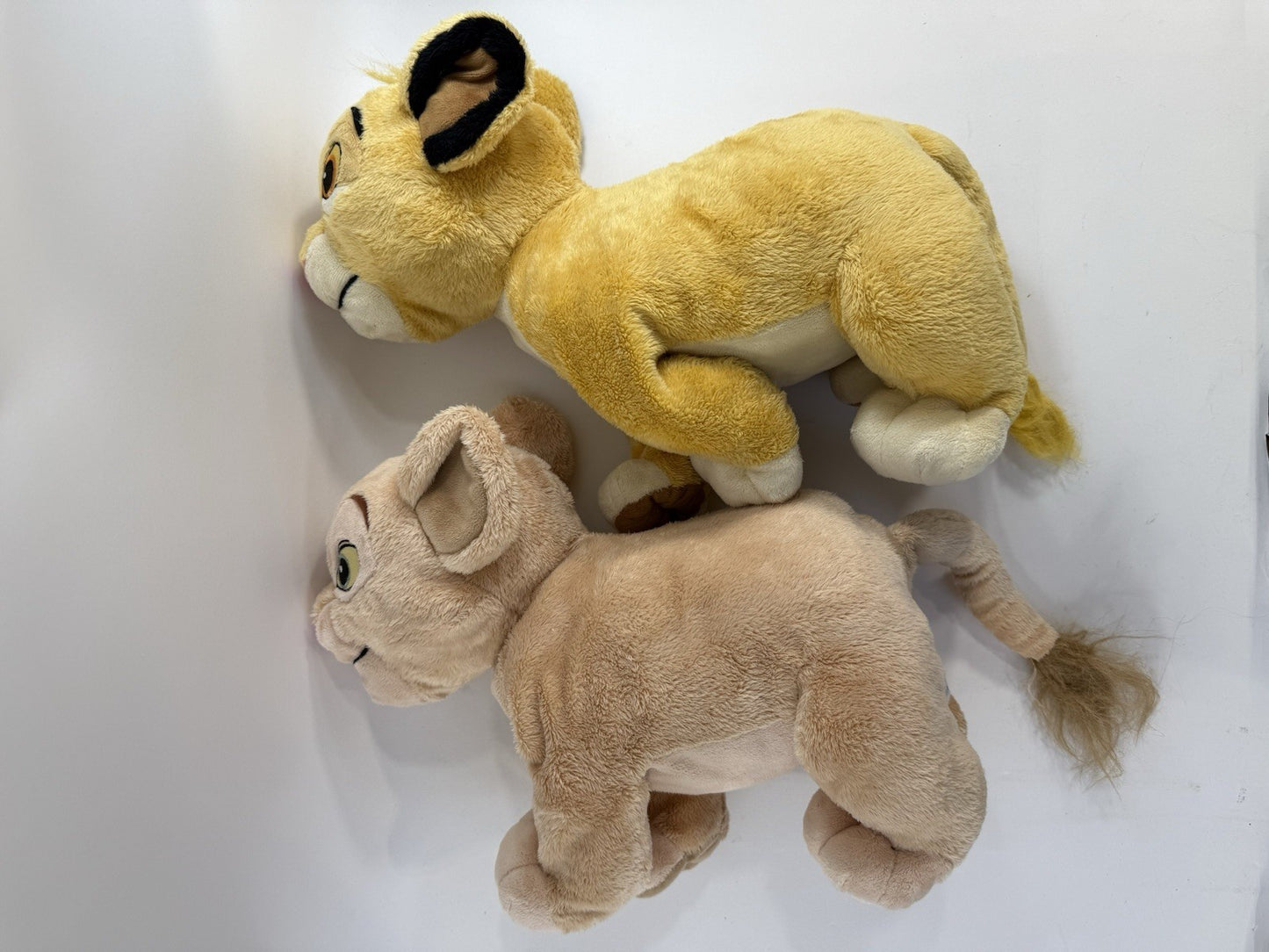 Disney Store 2011 The Lion King 14" Simba and Nala Plush Set