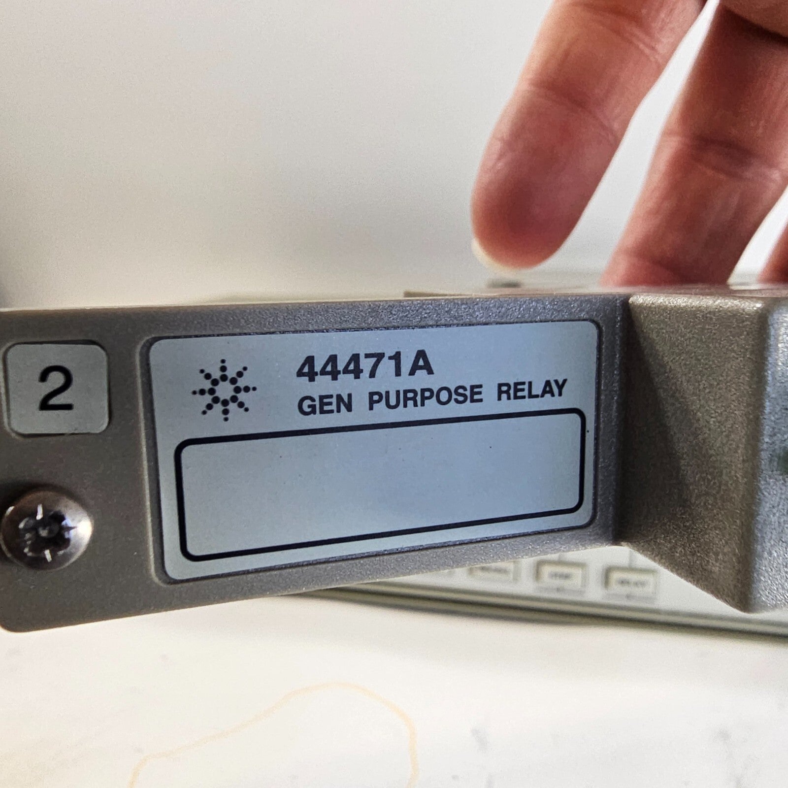 Hewlett Packard 3488A Switch / Control Unit  Mounting Brackets & Card - Tested