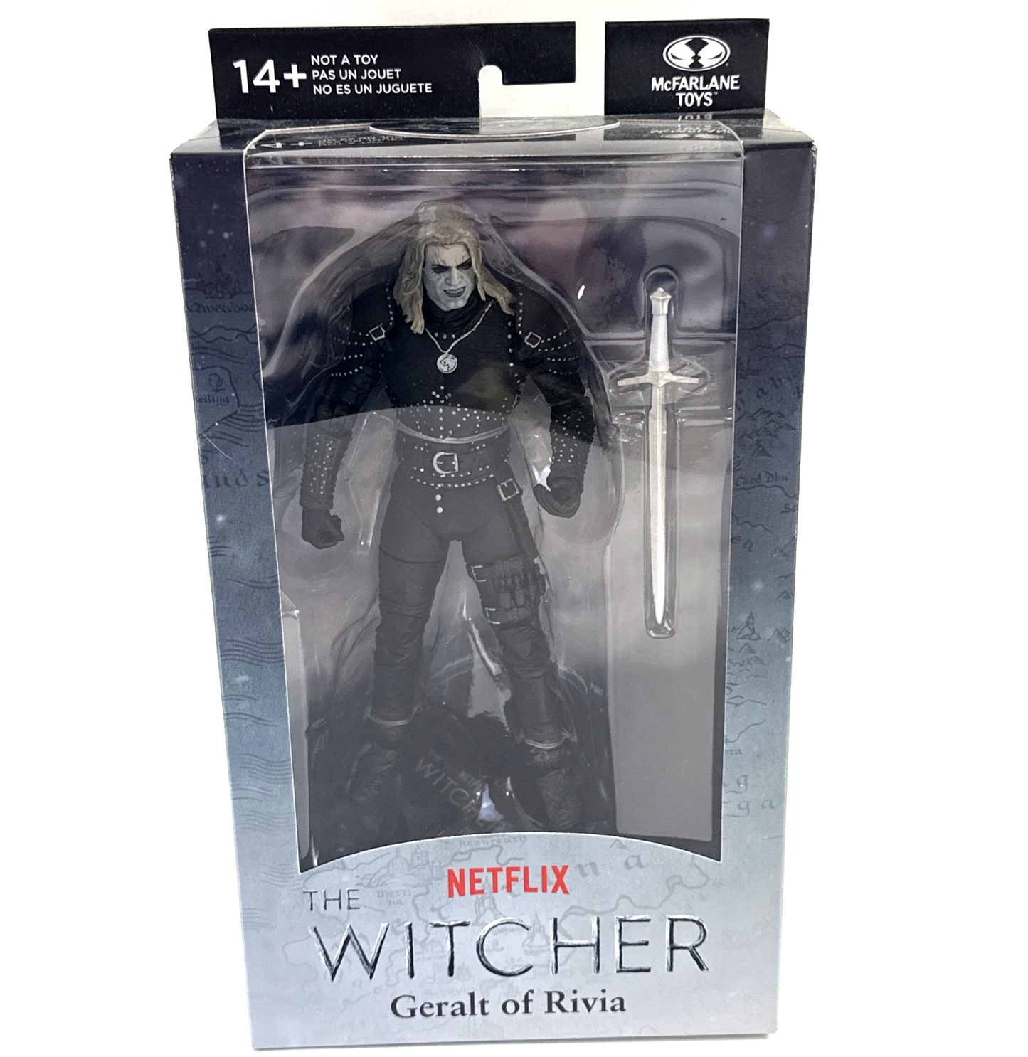 McFarlane Toys 2022 Netflix Witcher WV2 7" Geralt of Rivia Witcher Mode Figure