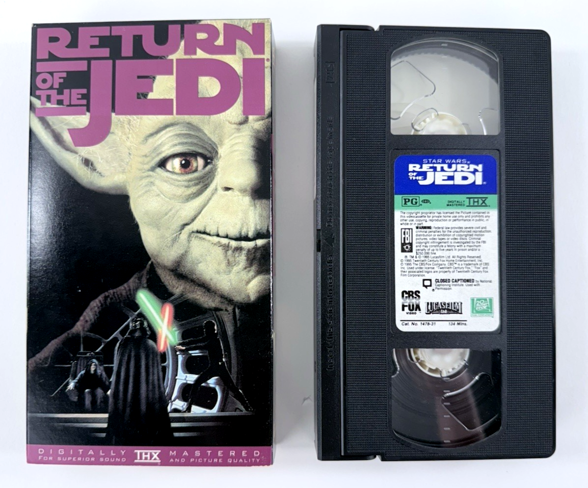 Star Wars Trilogy (VHS, 1995) Fox Video Theatrical 3-Tape Set Box Set - Tested