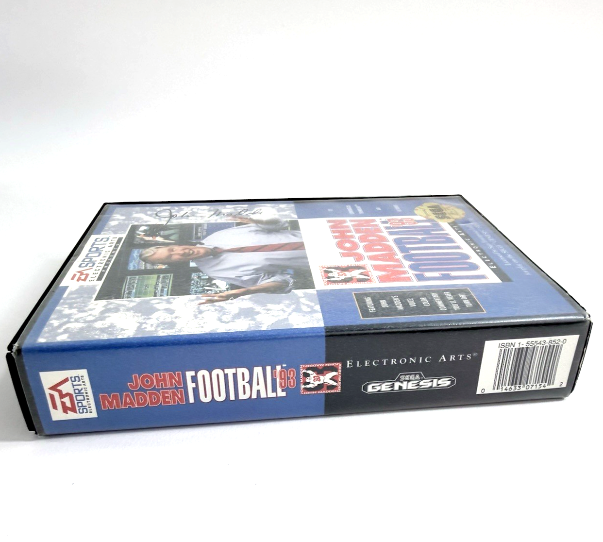 John Madden Football '93 (Sega Genesis, 1993) Game, Case, Registration, Insert