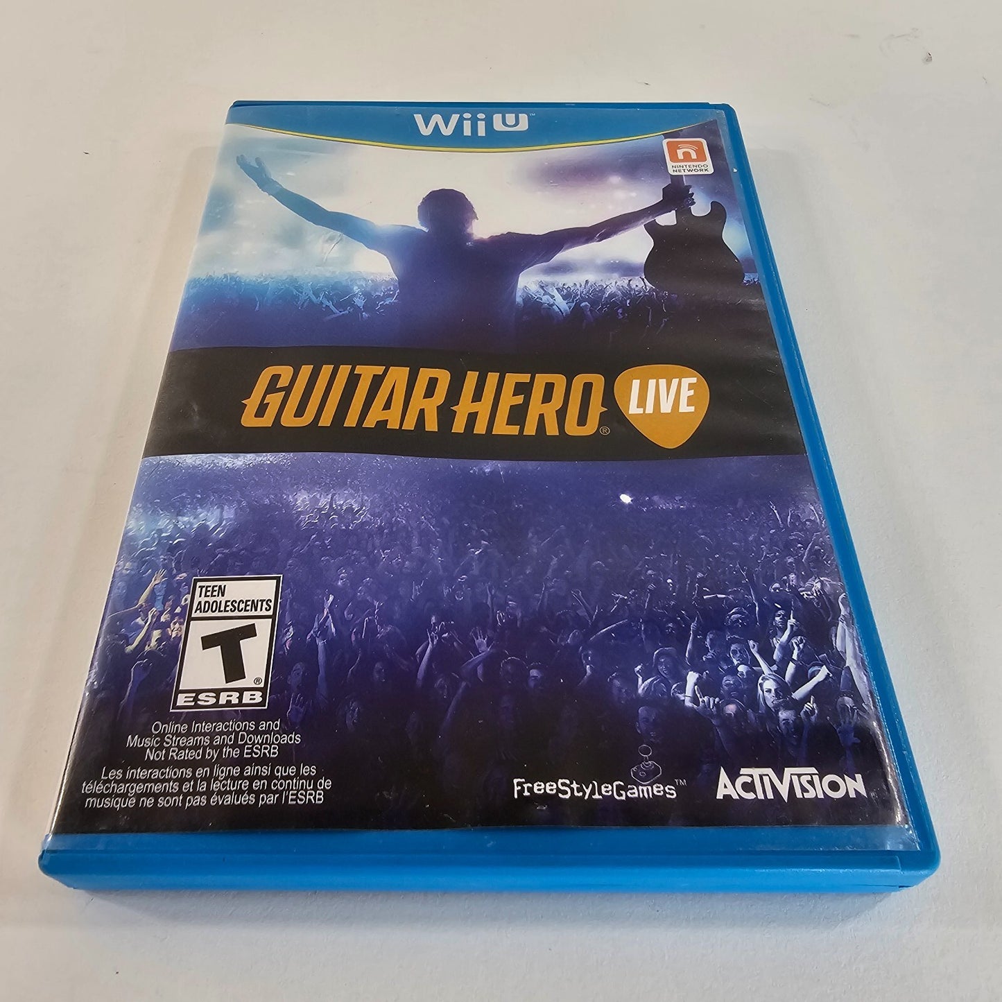 Guitar Hero Live (Nintendo Wii U, 2015) Game Insert Case - Tested and Working