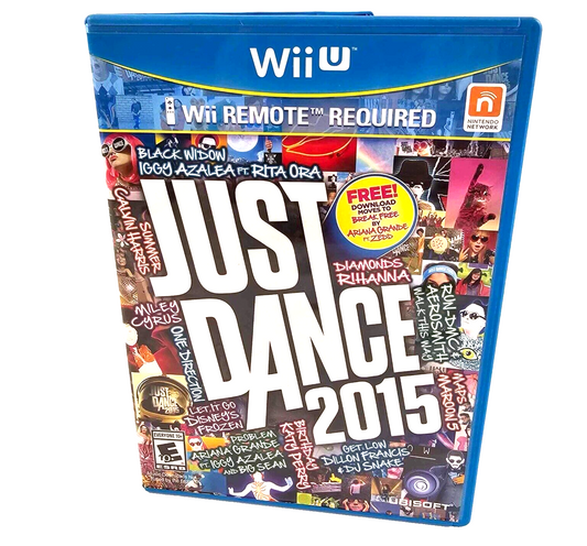 Just Dance 2015 (Nintendo Wii U, 2014) Game Case Manual - Tested