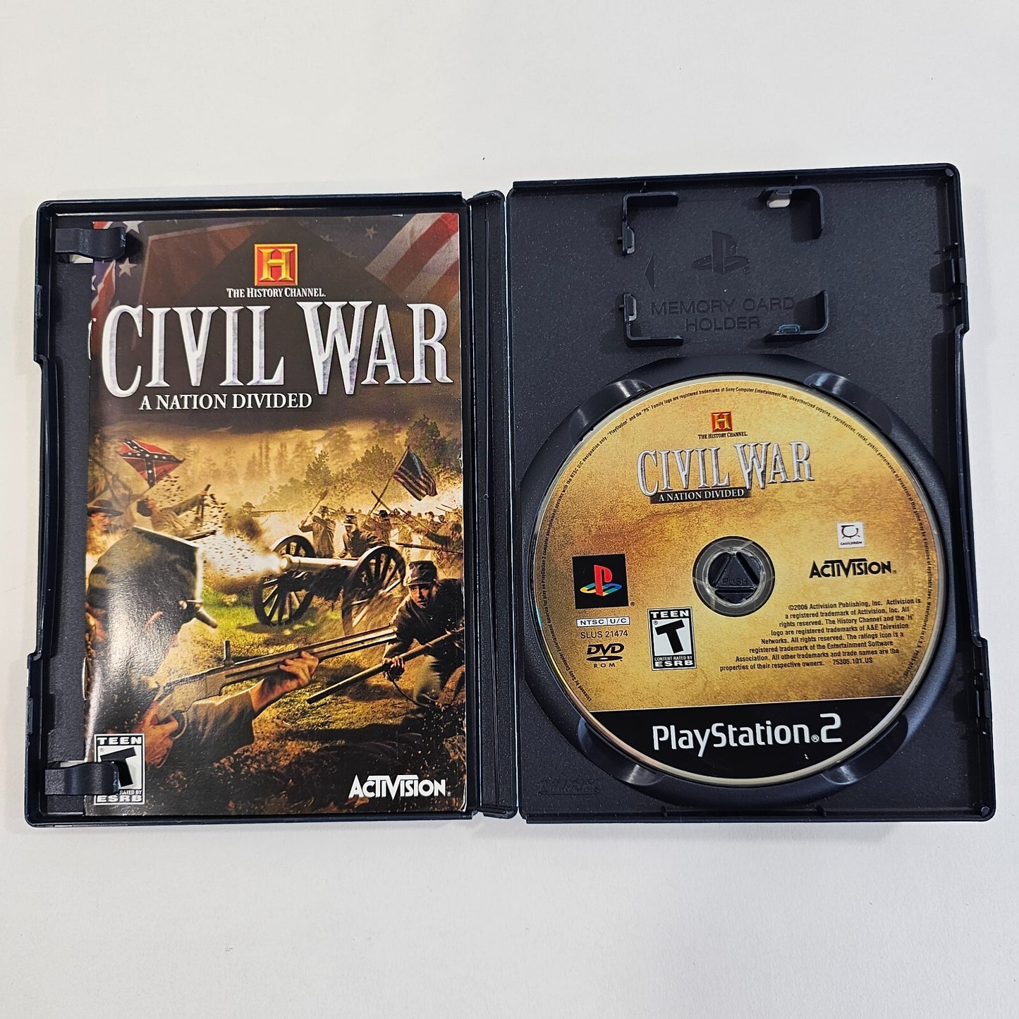 History Channel: Civil War: A Nation Divided (PlayStation 2, 2006) Complete