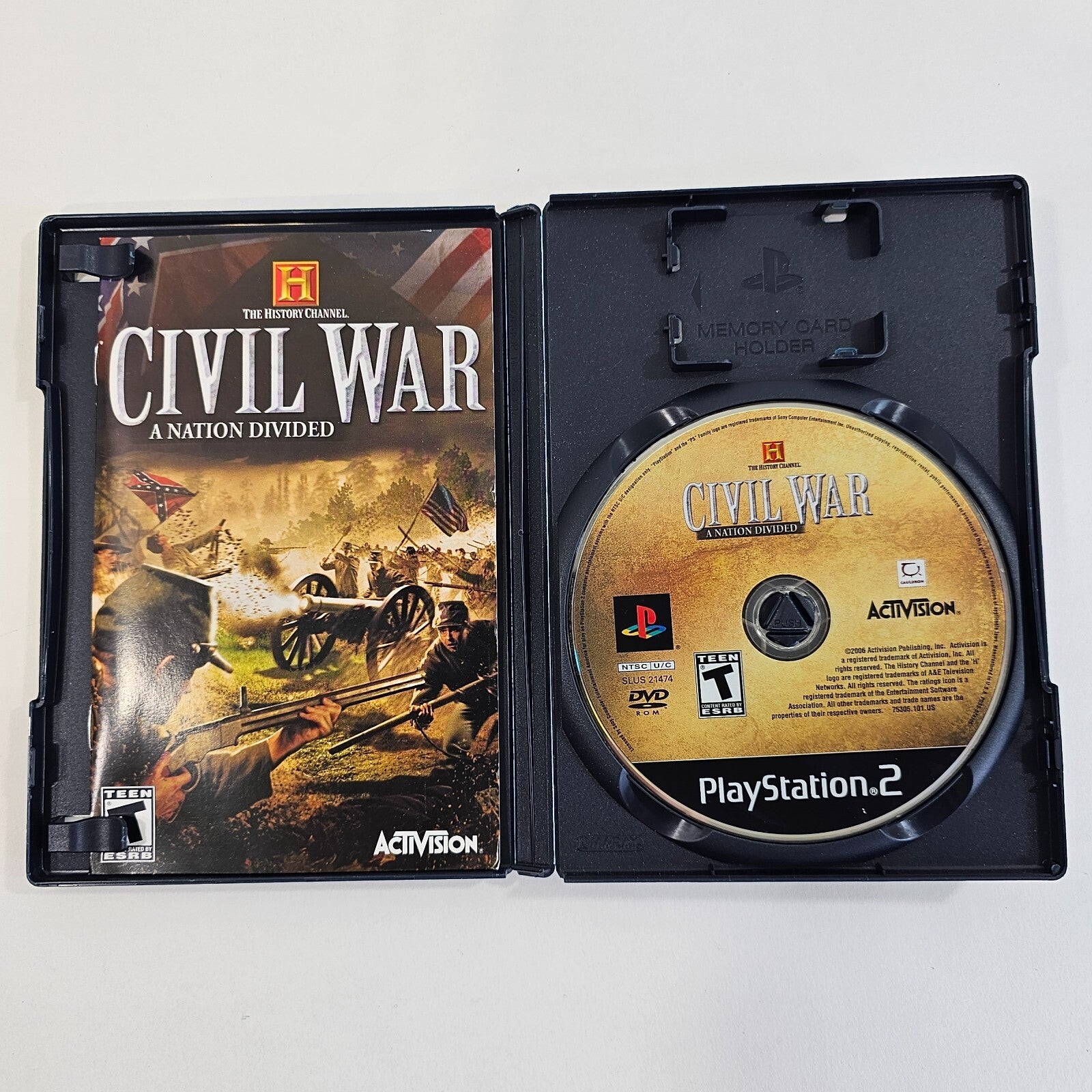 History Channel: Civil War: A Nation Divided (PlayStation 2, 2006) Complete