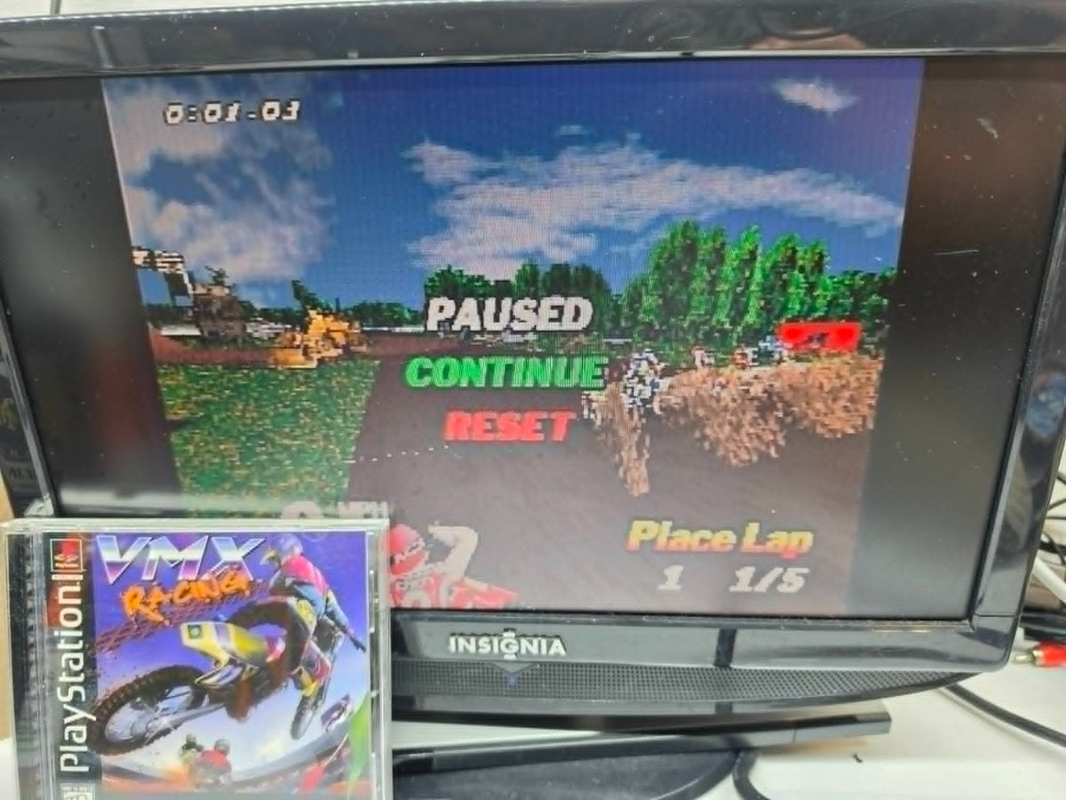 VMX Racing (PlayStation 1, 1996) Game Case Manual Registration Card - Tested