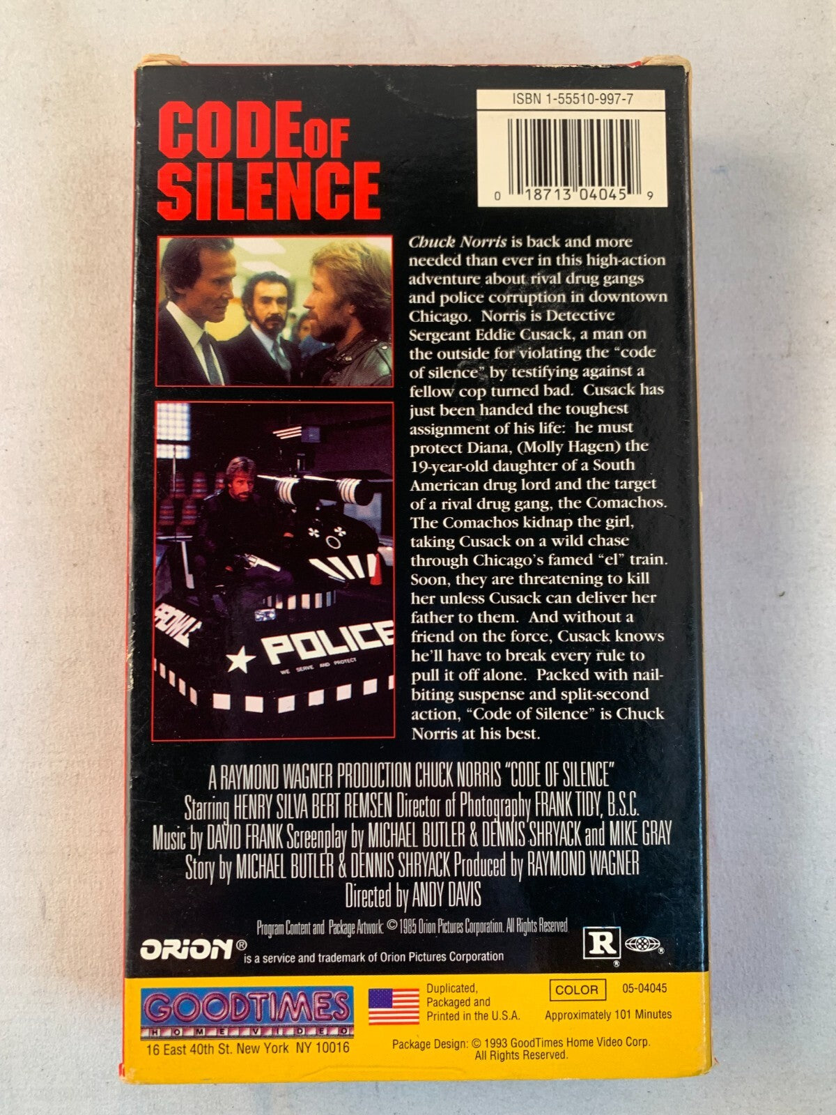 Chuck Norris - Braddock (VHS bundle) Code of Silence
