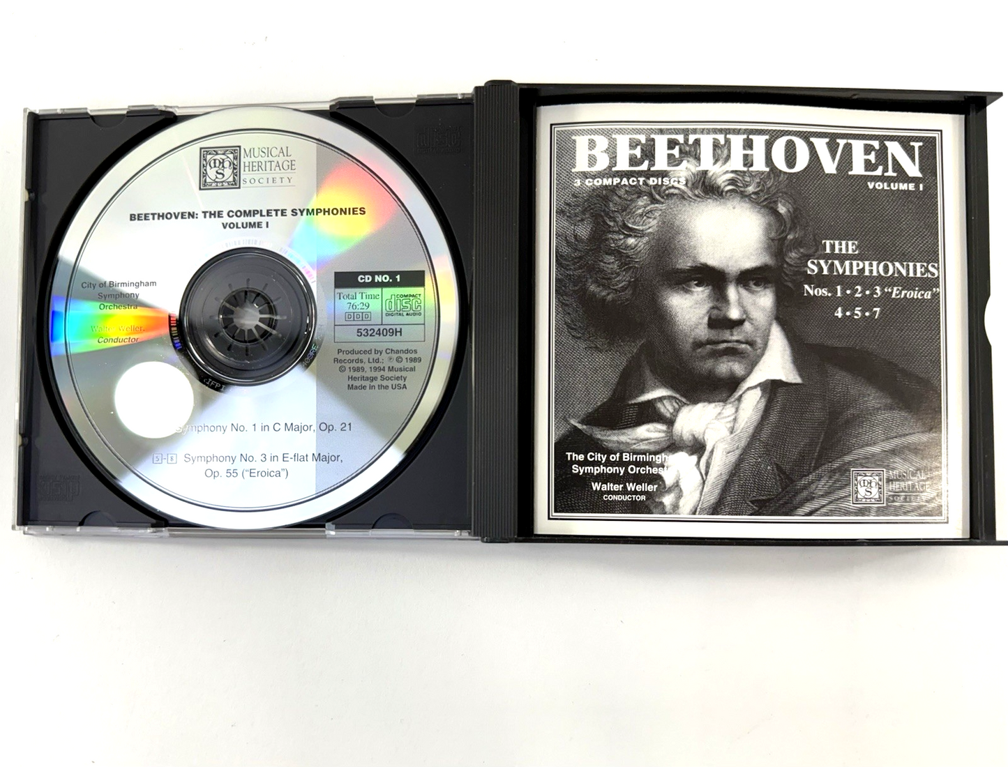 Beethoven: The Complete Symphonies Vol. 1 & 2 Musical Heritage Society Set