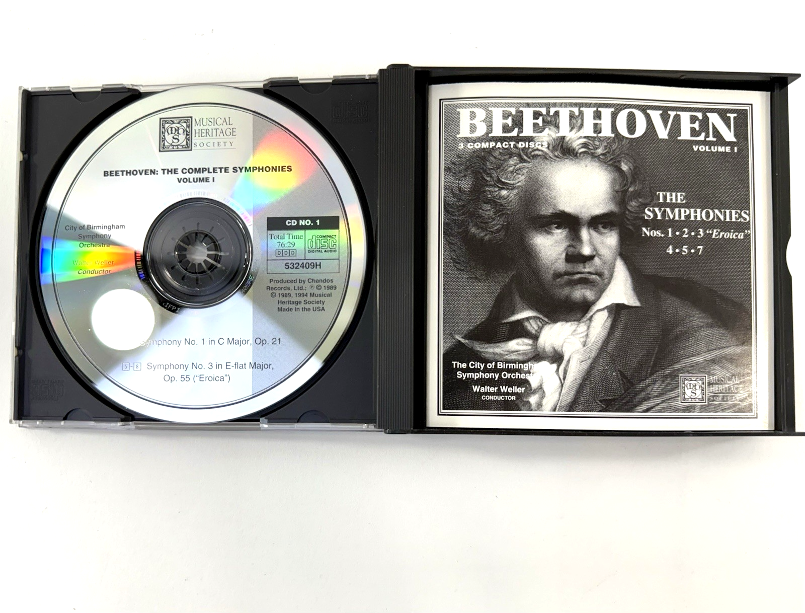 Beethoven: The Complete Symphonies Vol. 1 & 2 Musical Heritage Society Set