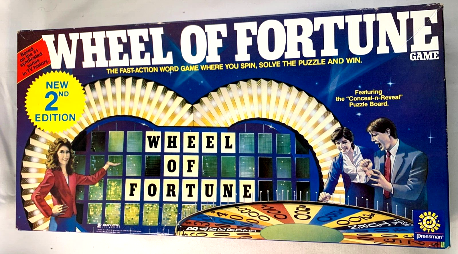 Wheel Of Fortune Board Game Vintage 1985  Pressman 100% Complete