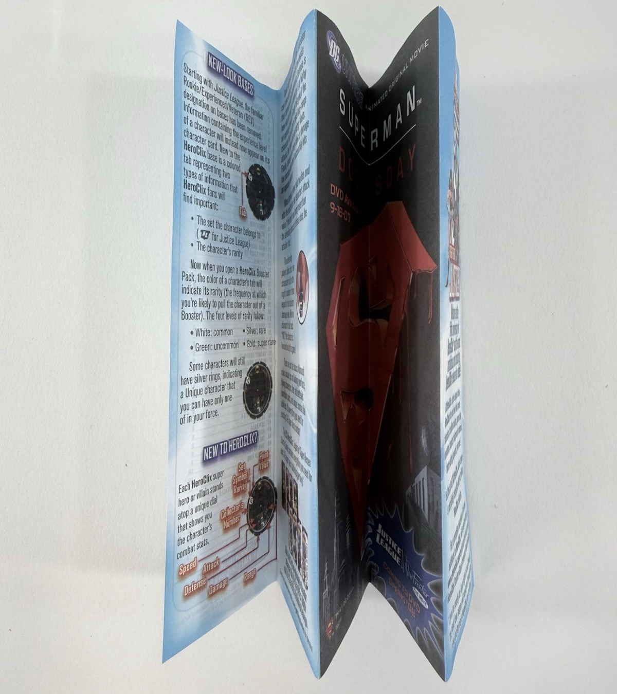 DC 2007 HeroClix Justice League Booster Pack (Set of 5+1) w/Box, Cards, Token