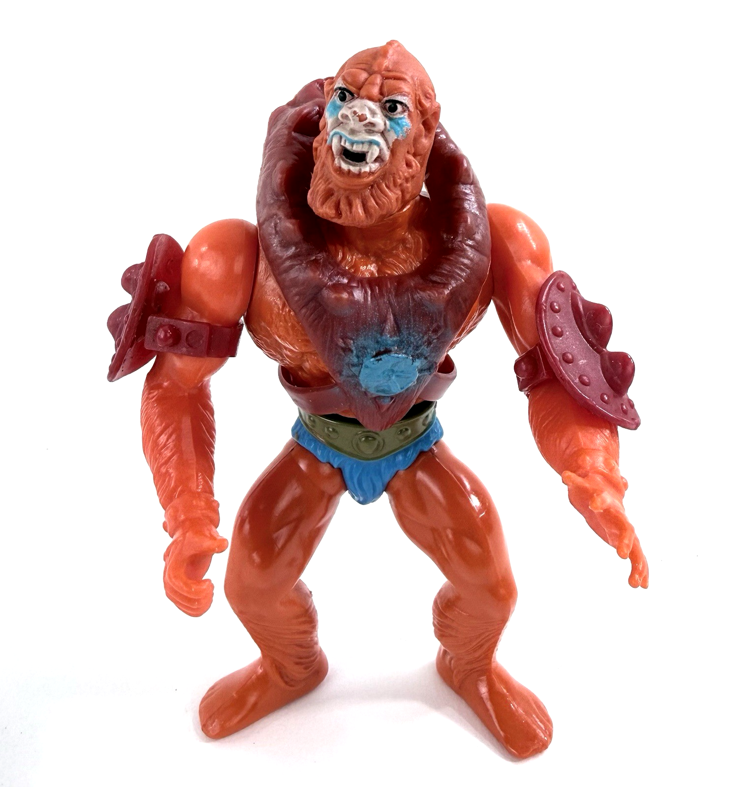 Mattel 1981 Masters of the Universe Beast Man Action Figure with Armor - Read