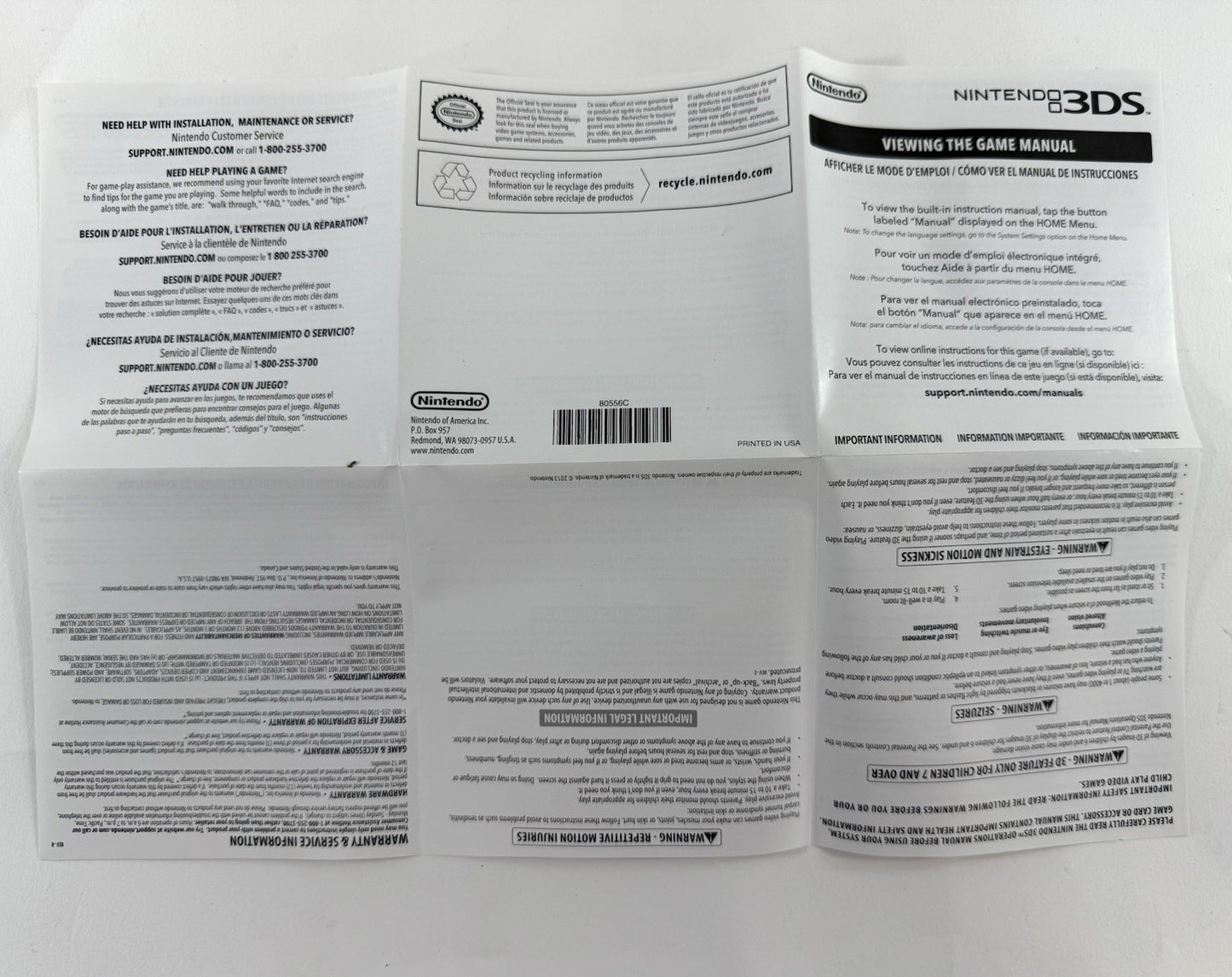 Animal Crossing: New Leaf (Nintendo 3DS, 2016) Replacement Case, Art, Manual