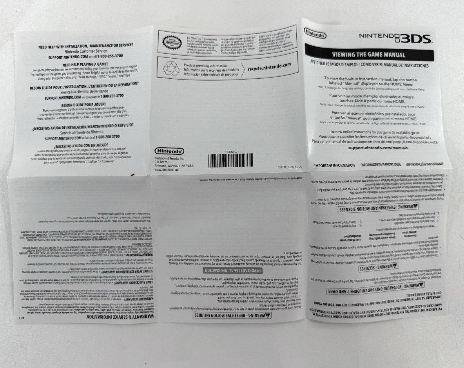 Animal Crossing: New Leaf (Nintendo 3DS, 2016) Replacement Case, Art, Manual