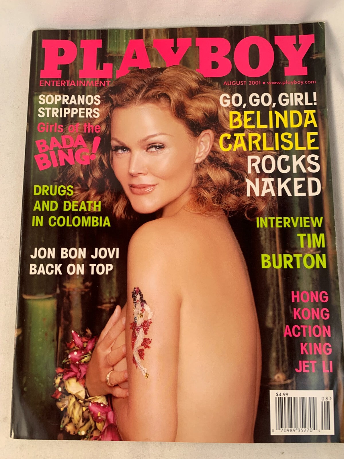 2001 Playboy Magazines March-December - Centerfolds Included