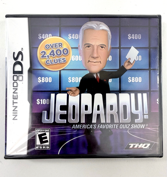 Jeopardy (Nintendo DS, 2010) New, Factory Sealed Alex Trebek Quiz Game