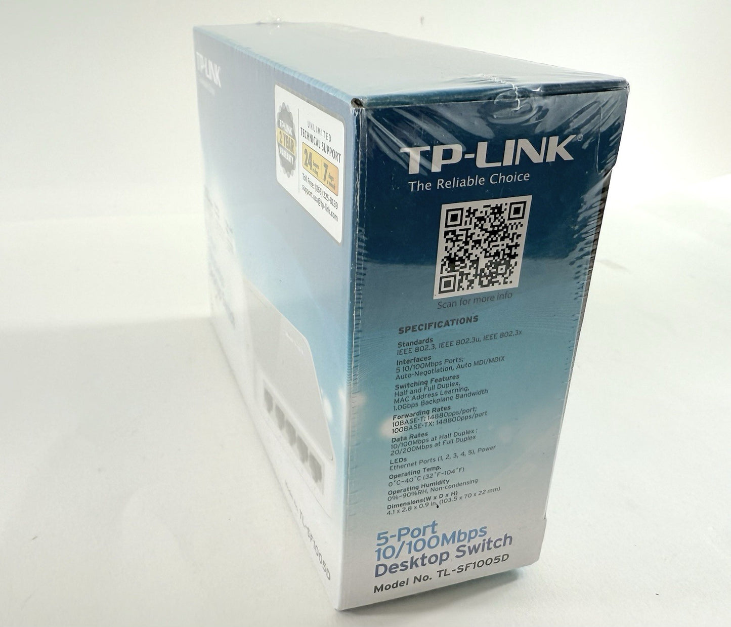 TP-LINK (TL-SF1005D) 5 Port Desktop Ethernet Switch - New, Factory Sealed
