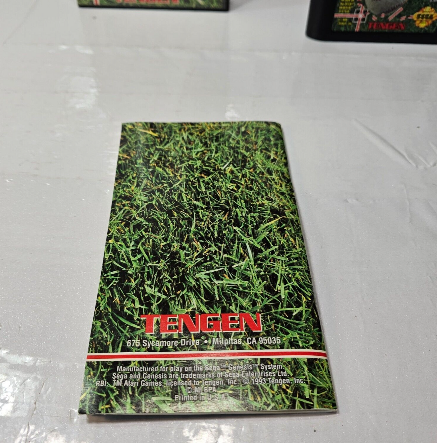 R.B.I. Baseball '93 (Sega Genesis, 1993) Game Case Manual