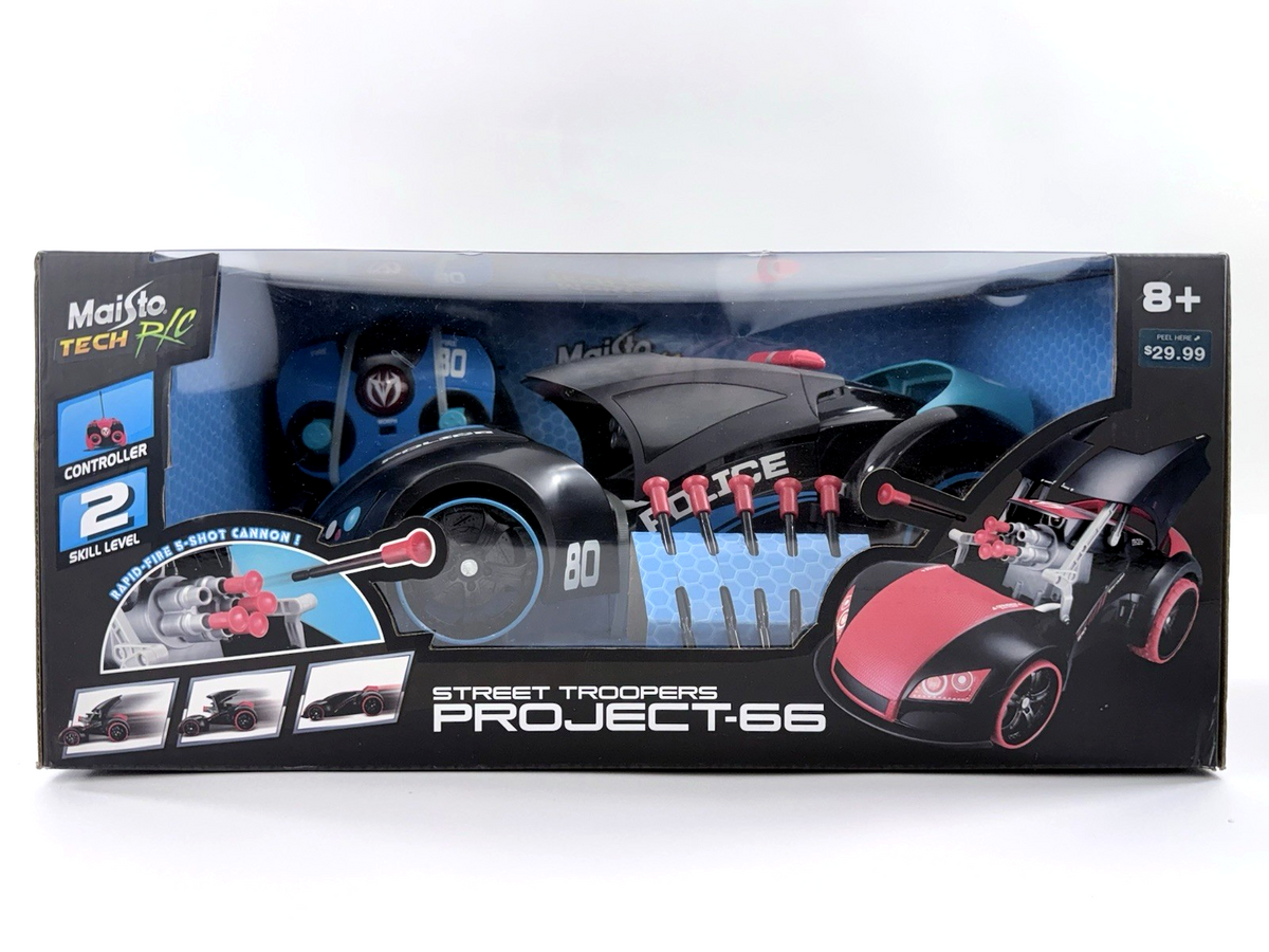Maisto Tech R/C 2018 Street Troopers Project-66 Transforming 5-Shot Police Car