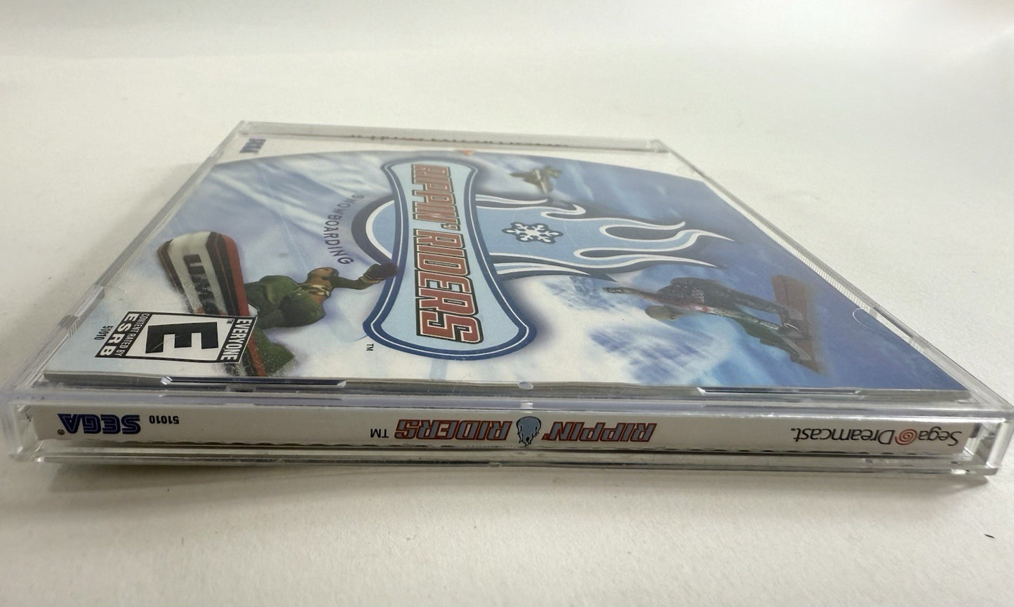 Rippin' Riders Snowboarding (Sega Dreamcast, 1999) Game, Case, Manual - Tested