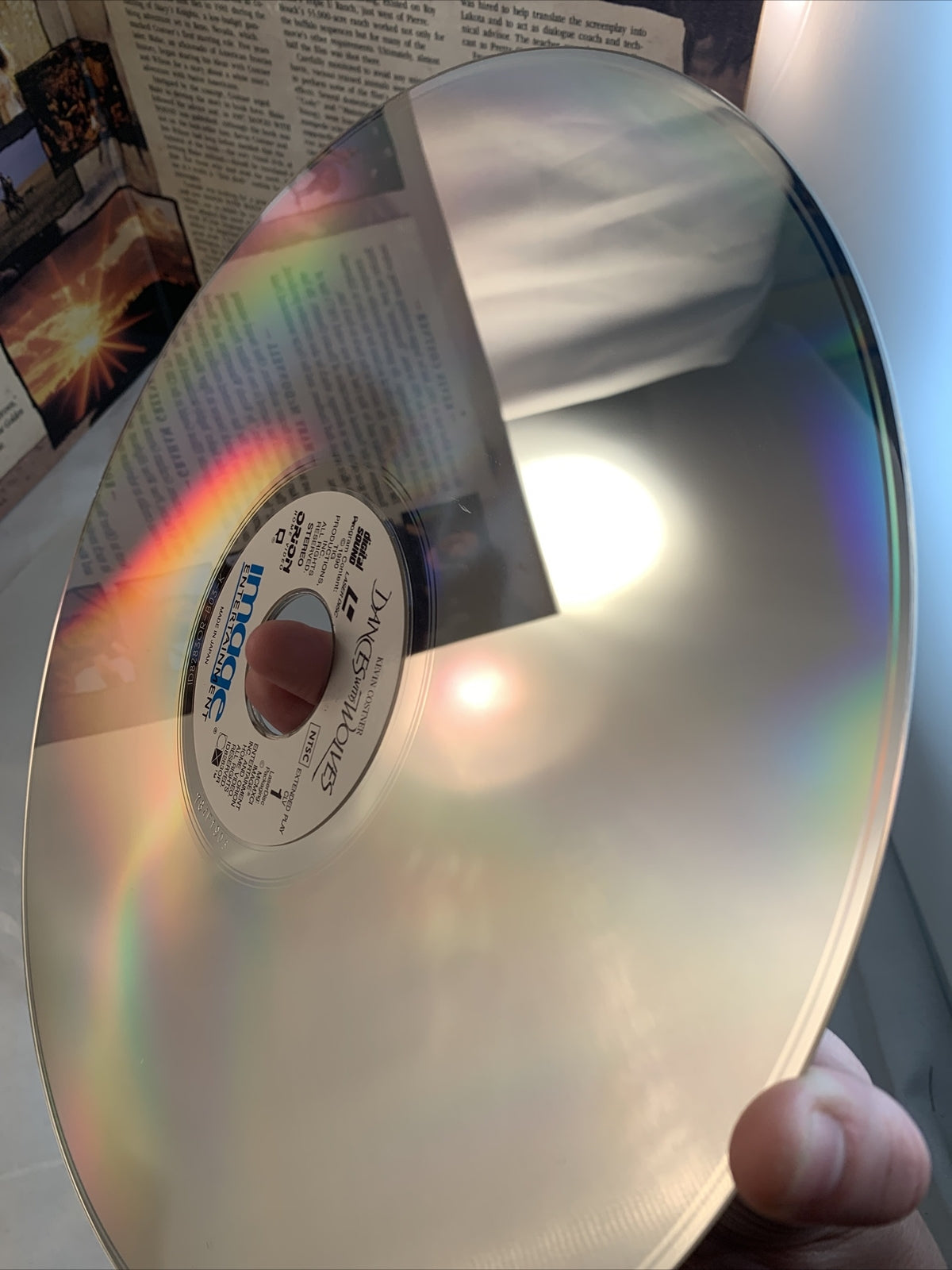 Dances With Wolves (Laserdisc, 1991) Kevin Costner - Tested and Working