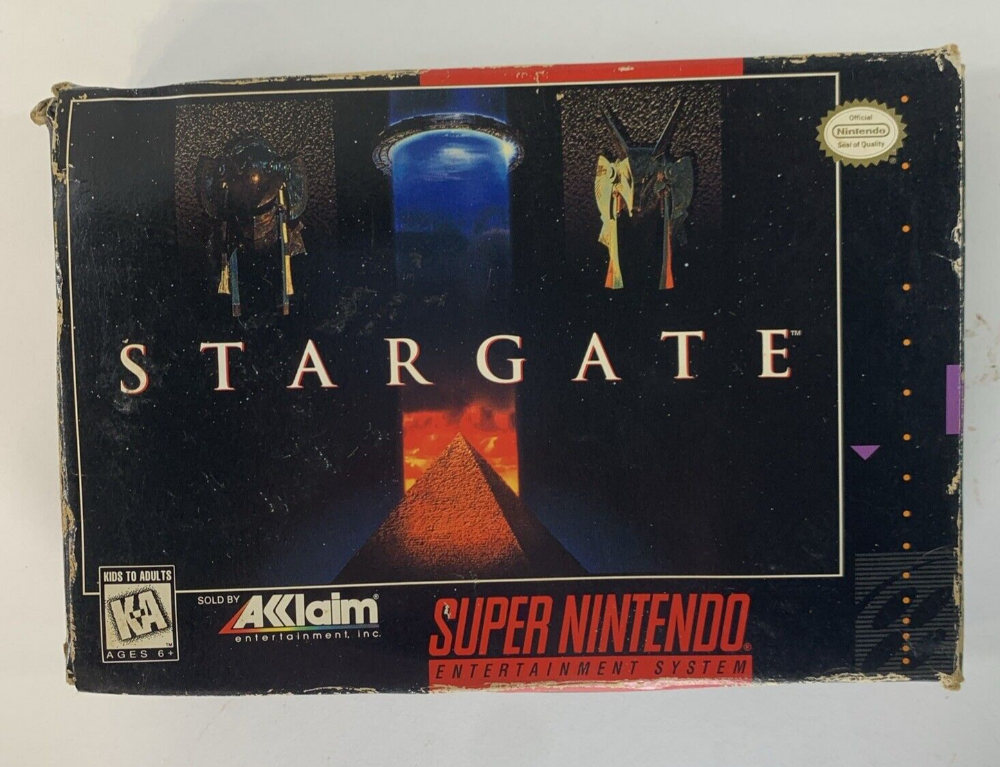 Stargate (Super Nintendo, 1991) Game, Box, Manual, Poster, Insert, Registration