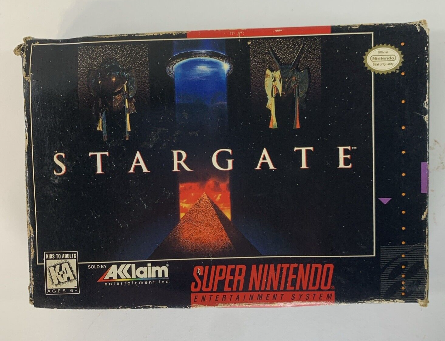 Stargate (Super Nintendo, 1991) Game, Box, Manual, Poster, Insert, Registration