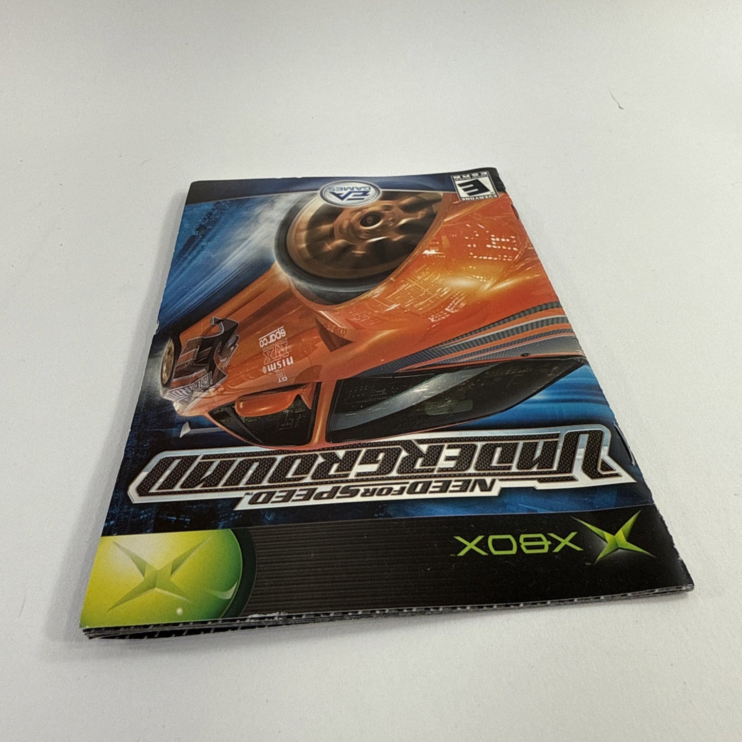 Need for Speed: Underground (Microsoft Xbox, 2003) Game Case Manual Registration