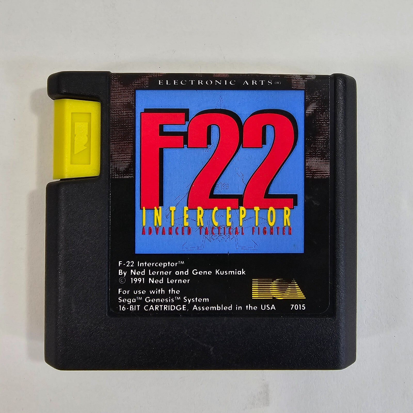F22 Interceptor (Sega Genesis, 1991) Game and Case - Tested