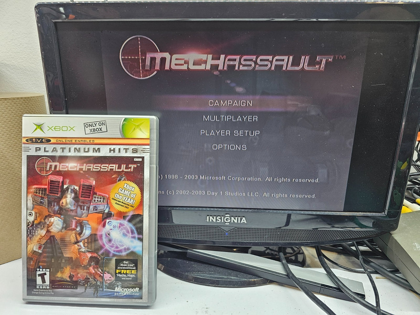 MechAssault (Microsoft Xbox, 2002) Game Case Manual Insert - Tested - Read