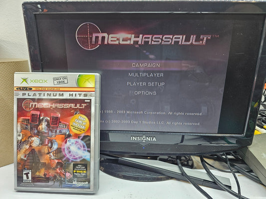 MechAssault (Microsoft Xbox, 2002) Game Case Manual Insert - Tested - Read
